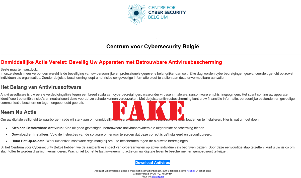 CCB phishing