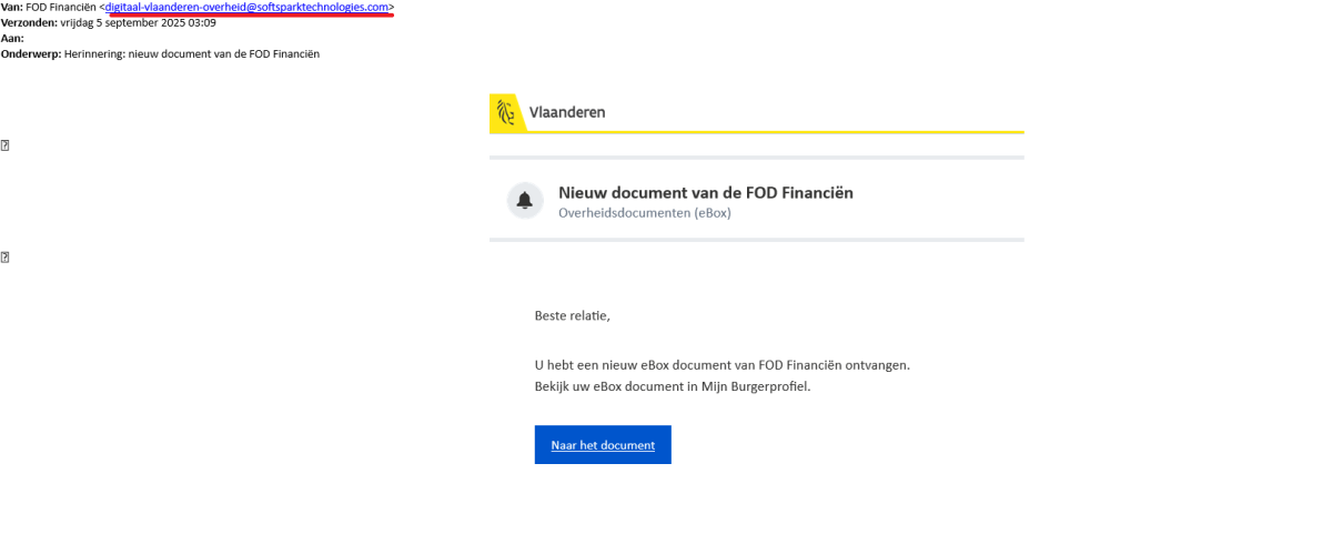 fake ebox notification