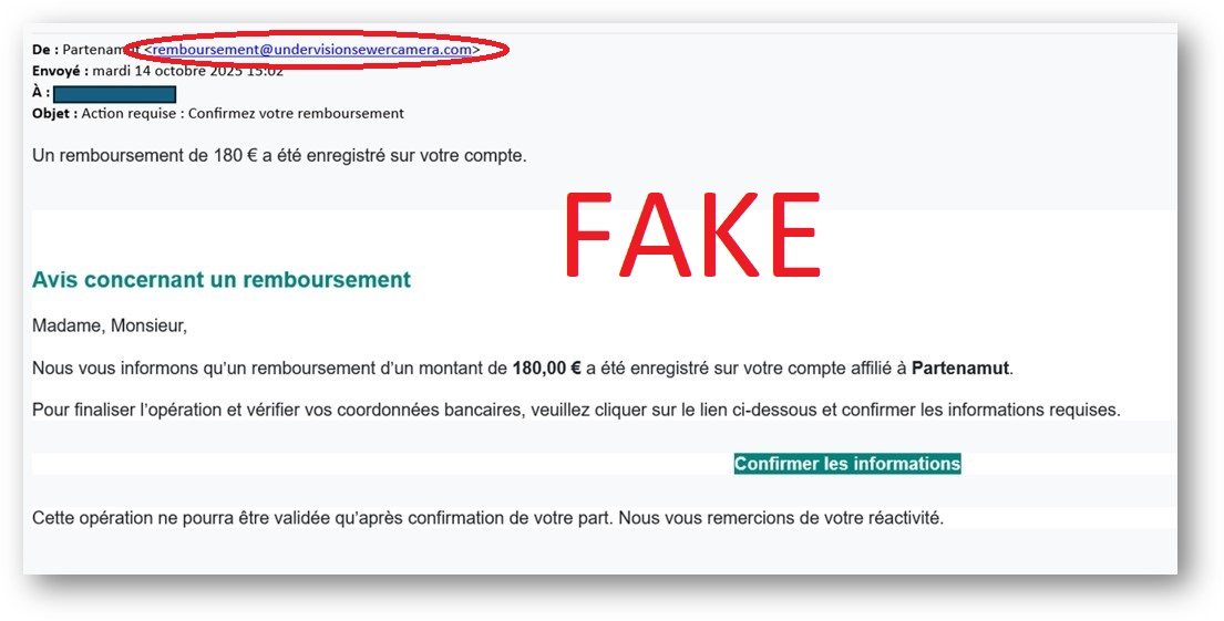 phishing Partenamut