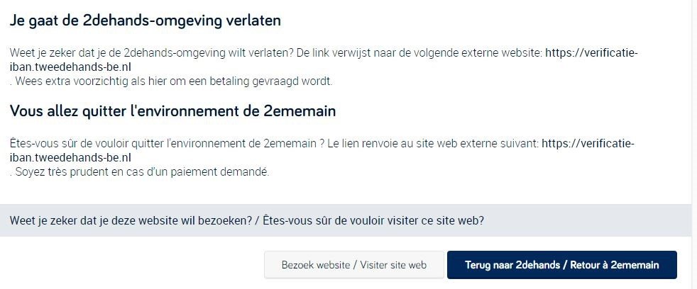 verlaten website