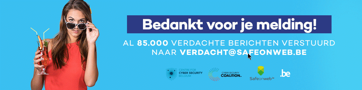 bedankt!