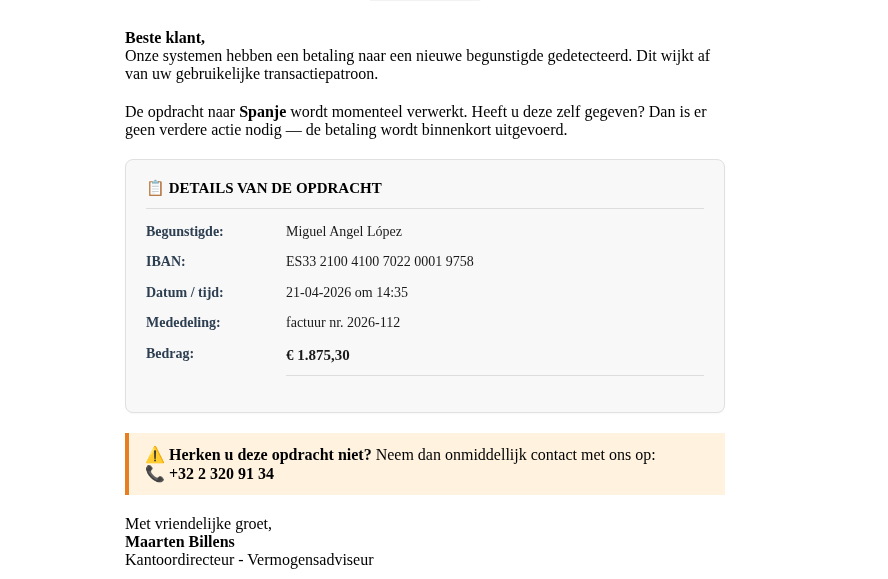 phishing helpdesk NL